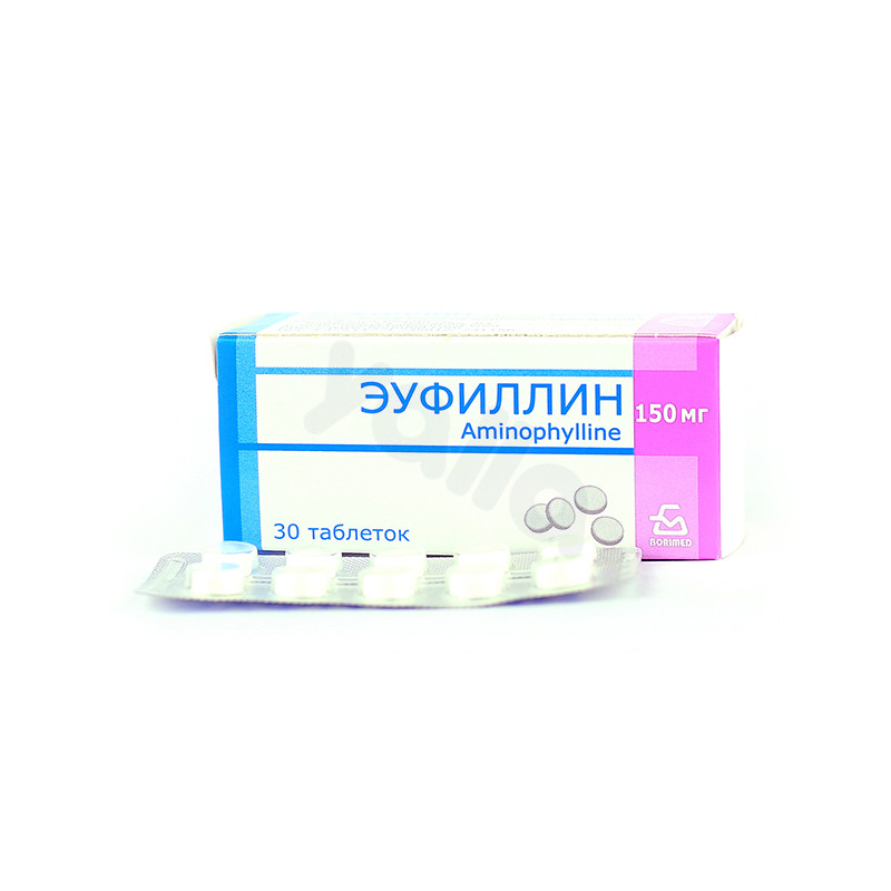 Состав Эуфиллин таблетки 150 мг №30